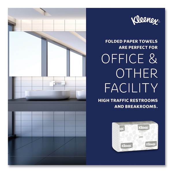 Kleenex Kleenex Multifold Paper Towels, 150 Sheets, 9.4", White, 8 PK - 02046