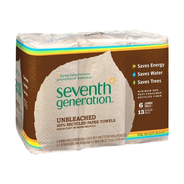 Seventh Generation TOWELS, PAPER , NAT, 4PK - SEV13737CT