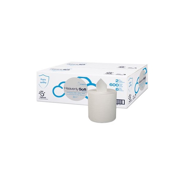 Sofidel America HEAVENLY SOFT CENTER-PULL TOWEL, 2-PLY, 7.6in X 9in, WHITE, 6PK - 410079
