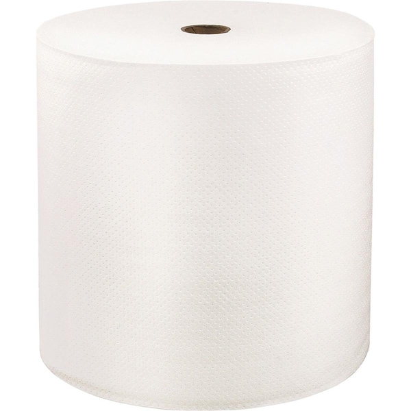 Solaris 8 in. x 1000 ft. LoCor Hardwound Roll Towels Bright White Fiber - SOL46901
