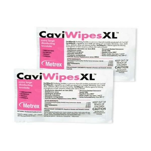 Metrex TOWELETTES, INDV PKT, CAVI, XL, 50PK - MRXMACW078155