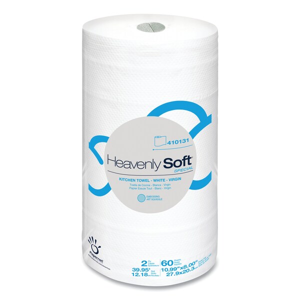 Papernet Center Pull Paper Towels, 2 Ply, 60 Sheets, 40 ft, White, 30 PK - 410131