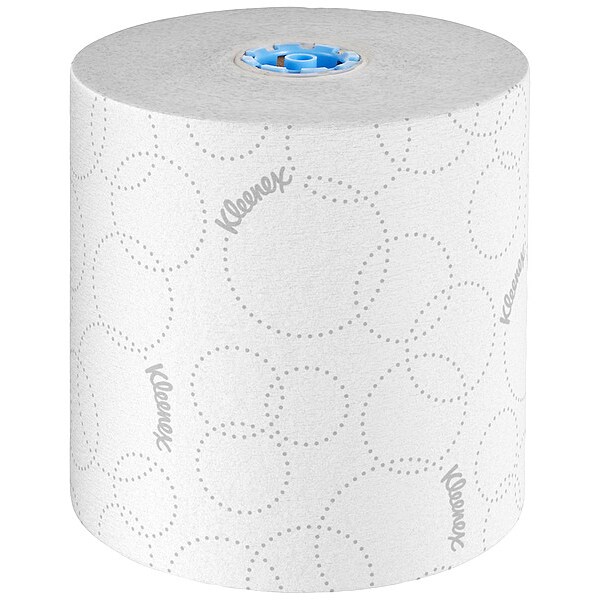 Kimberly-Clark Professional Hard Roll Paper Towels, 2-Ply, for Blue Core Dispensers, White, (500'/Roll, 6 Rolls/Case) - 54471