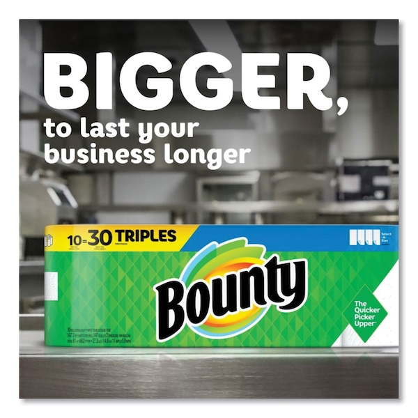 Bounty Select-a-Size Kitchen Roll Paper Towels, 2-Ply, White, 6 x 11, 135 Sheets/Roll, 8PK - 80373824