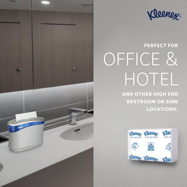 Kimberly-Clark Professional Reveal Multifold Paper Towels for Kleenex Reveal Countertop Dispenser, 150 Sheets/Pack, 16 Packs - 46321