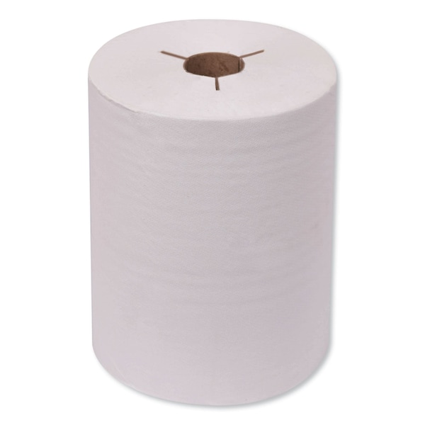 Tork Universal Hand Towel Roll, Notched, 1-Ply, 8in x 425 ft, Natural White, 12PK - 8621400