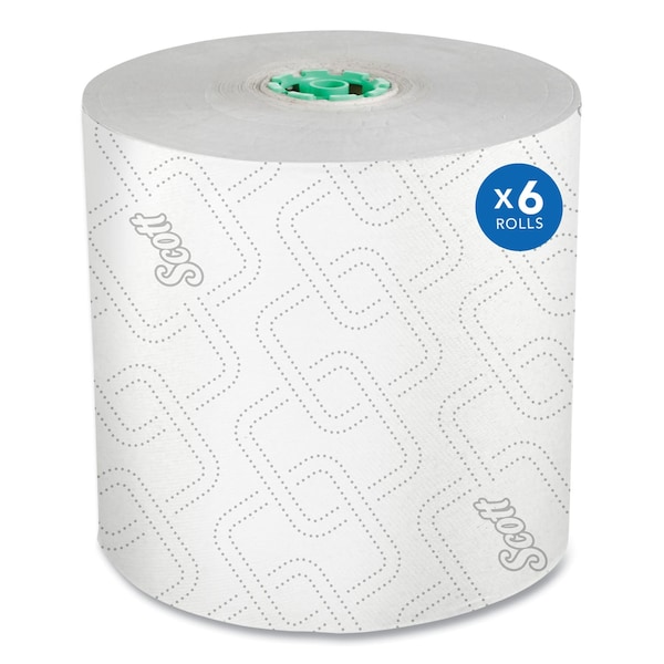 Scott Pro Hard Roll Paper Towels w/ Elevated Design for Pro Dispenser, Green Core Only, 1-Ply, 1,150 ft, 6PK - 25700