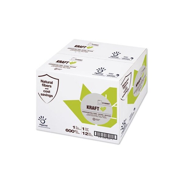 Sofidel Am Papernet, HEAVENLY SOFT PAPER TOWEL, 7.8in X 600 FT, BROWN, 12PK - 410097