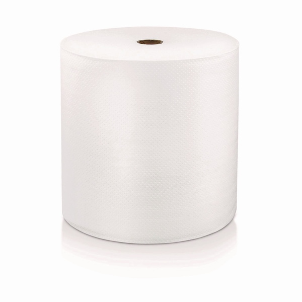 Locor Hard Wound Roll Towel, TAD, 1-Ply, 7in x 1,200 ft, White, 6PK - 46904