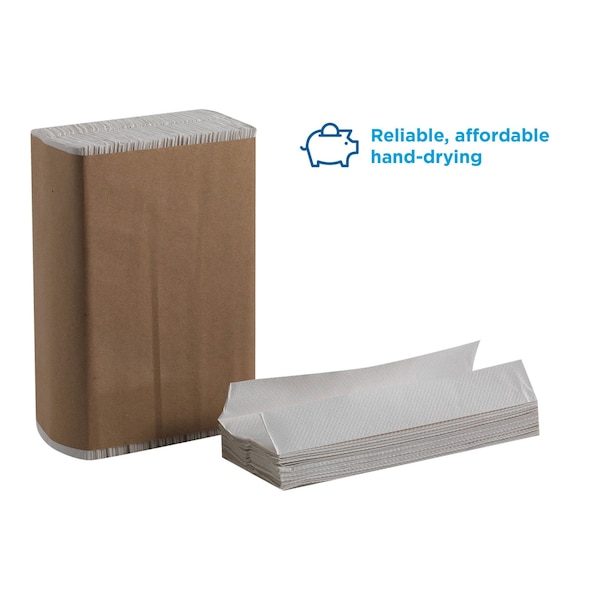 Georgia-Pacific Pacific Blue Select C-Fold Paper Towels, 1 Ply, 240 Sheets, White, 10 PK - 20603