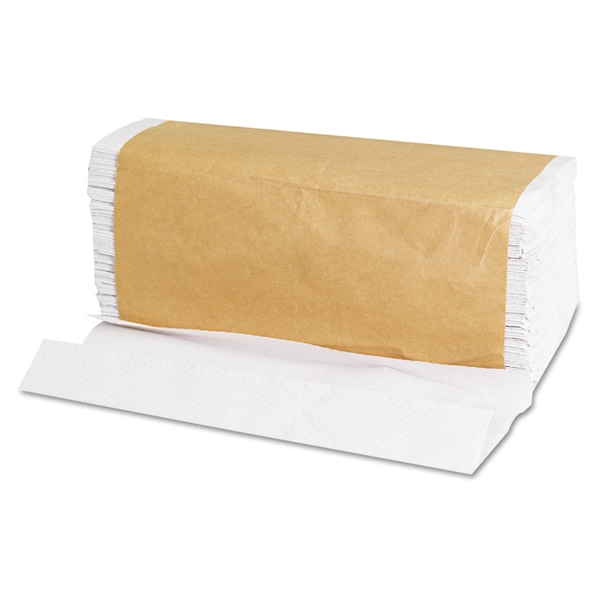 General Supply C-Fold Paper Towels, 1 Ply, 200 Sheets, White, 12 PK - 8115