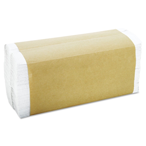 General Supply C-Fold Paper Towels, 1 Ply, 200 Sheets, White, 12 PK - 8115