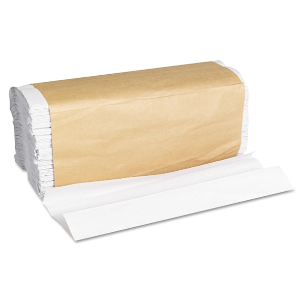 General Supply C-Fold Paper Towels, 1 Ply, 200 Sheets, White, 12 PK - 8115
