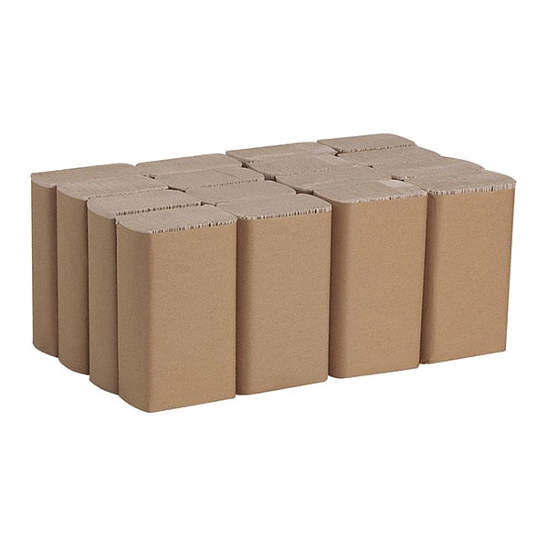 Georgia-Pacific Pacific Blue Basic Multifold Paper Towels, 1 Ply, 250 Sheets, Brown, 16 PK - 23304