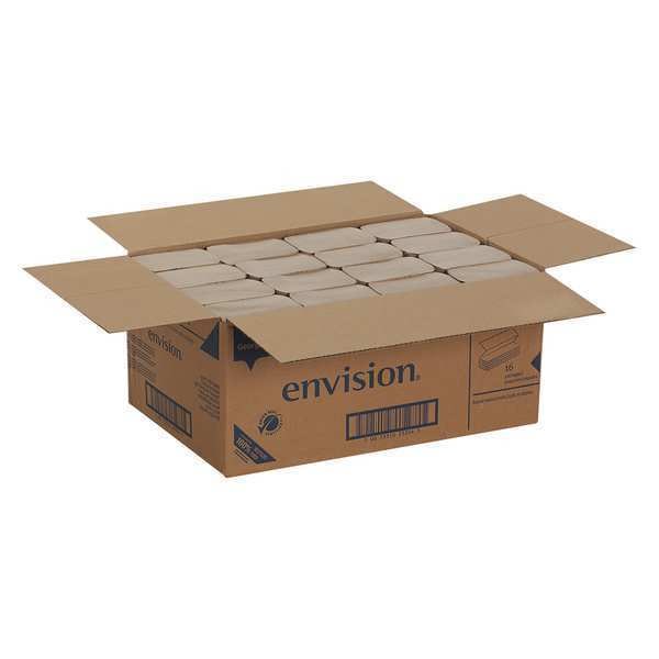 Georgia-Pacific Pacific Blue Basic Multifold Paper Towels, 1 Ply, 250 Sheets, Brown, 16 PK - 23304