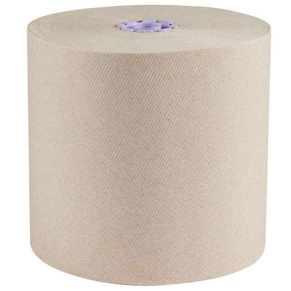 Kimberly-Clark Professional Essential 100% Recycled Brown Hard Roll Towels for Purple Core Dispensers, (700'/Roll, 6 Rolls/Case) - 54038