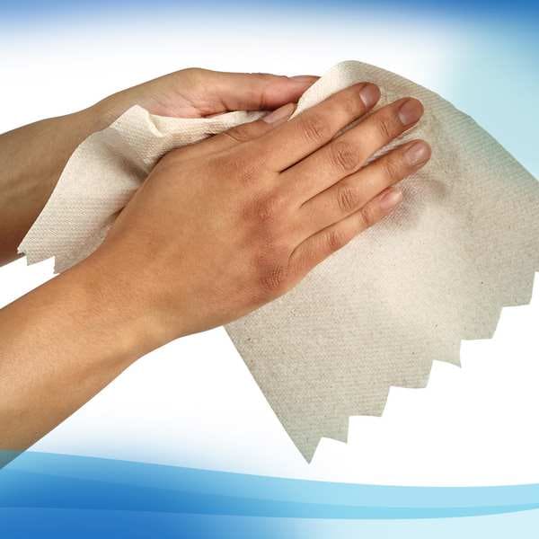 Kimberly-Clark Professional Essential 100% Recycled Brown Hard Roll Towels for Purple Core Dispensers, (700'/Roll, 6 Rolls/Case) - 54038