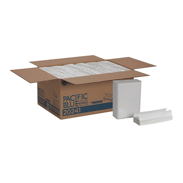 Georgia-Pacific Pacific Blue Select C-Fold Paper Towels, 1 Ply, 200 Sheets, White, 12 PK - 20241