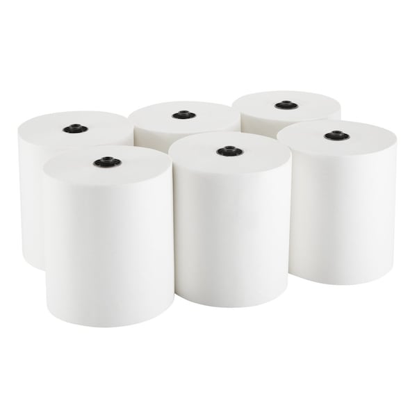 Georgia-Pacific enMotion Hardwound Paper Towels, 1 Ply, Continuous Roll Sheets, 700 ft, White, 6 PK - 89430