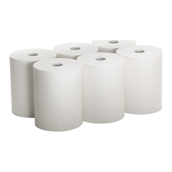 Georgia-Pacific enMotion Hardwound Paper Towels, 1 Ply, Continuous Roll Sheets, 800 ft, White, 6 PK - 89490
