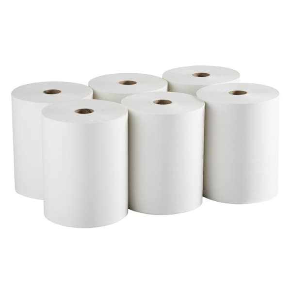 Georgia-Pacific enMotion Hardwound Paper Towels, 1 Ply, Continuous Roll Sheets, 800 ft, White, 6 PK - 89490