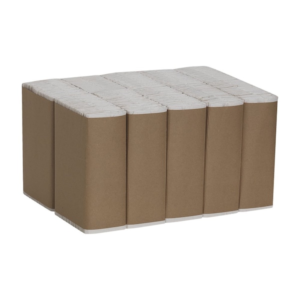 Georgia-Pacific Pacific Blue Basic C-Fold Paper Towels, 1 Ply, 240 Sheets, White, 10 PK - 25190