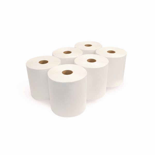 Boardwalk Boardwalk Hardwound Paper Towels, 1 Ply, Continuous Roll Sheets, 800 ft, White, 6 PK - BWK17GREEN