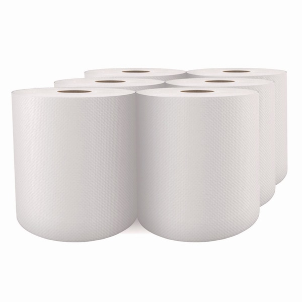 Cascades Pro Select Roll Paper Towels, 1-Ply, 7.88in x 1,000 ft, White, 6PK - H101