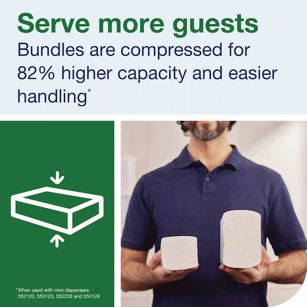 Tork Xpress Compressed Multifold Hand Towels, 1-Ply, 8.3 x 9.25, White, 250 Towels, 12PK - 424834