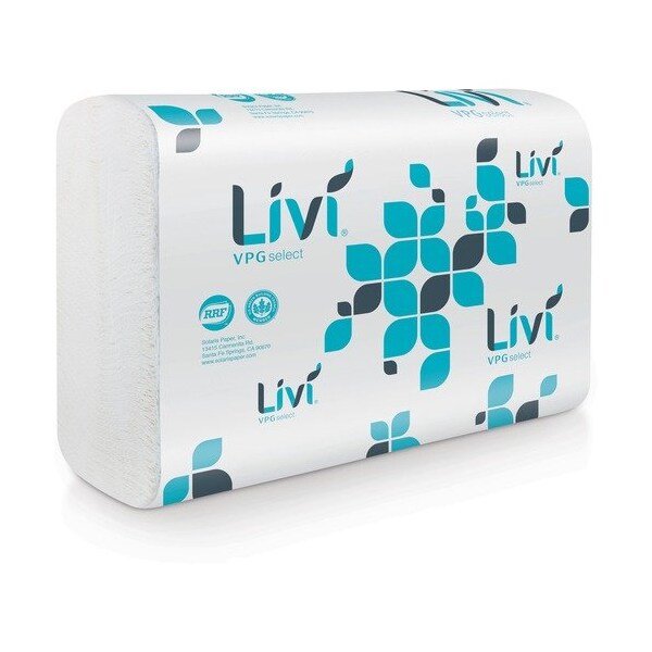 Solaris Paper Towel, Multifold, 10-3/5inWx9-1/2inL, White, 10PK - SOL50861