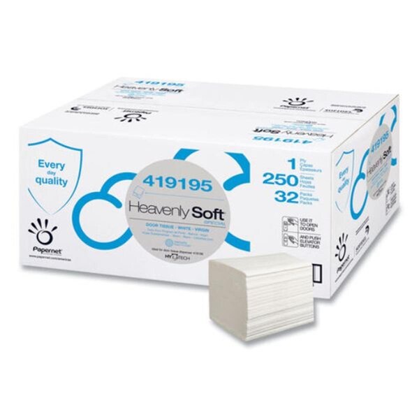 Papernet 4.1 x 5.1 in. Heavenly Soft Multi-Fold Towel, White - 8000 Count - SOD419195