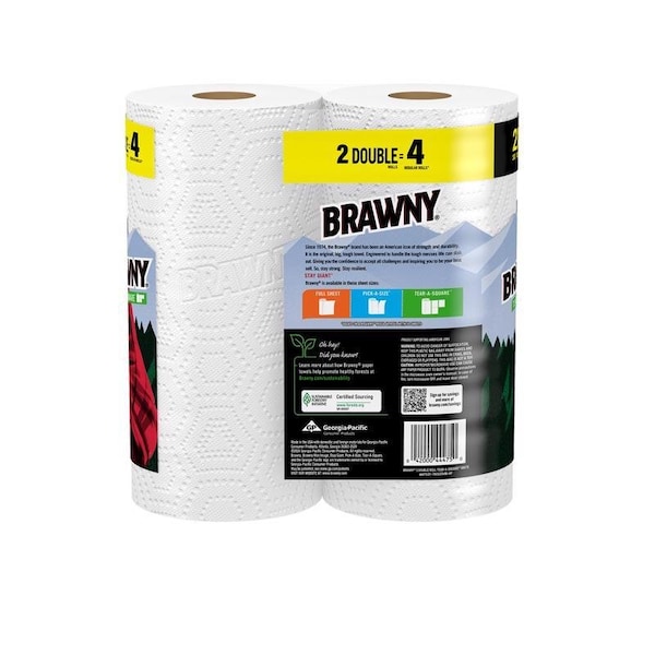 Brawny PAPER TOWELS 11X5.5 IN., 2PK - 44475