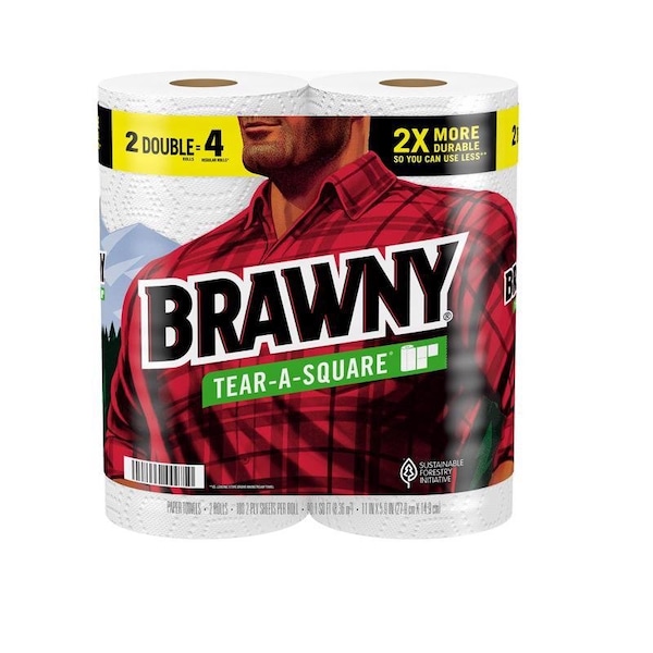 Brawny PAPER TOWELS 11X5.5 IN., 2PK - 44475