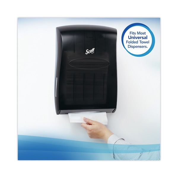 Scott Essential Single Fold Paper Towels, 1 Ply, 250 Sheets, White, 16 PK - 1700
