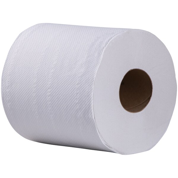 Simple Earth Center Pull Paper Towels, 2 Ply, 600 Sheets, 500 ft, White, 6 PK - S1430