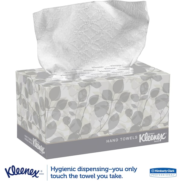 Kleenex Pop-Up Paper Towel Sheets Paper Towels, 1 Ply, 120 Sheets, White, 18 PK - KCC 01701