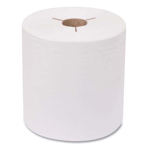 Tork Advanced Hand Towel Roll, Notched, 1-Ply, 8in. x 800 ft, White, 6PK - 8038050