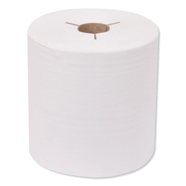 Tork Premium Hand Towel Roll, Notched, 1-Ply, 8in x 600 ft, White, 720 Sheets/Roll, 6PK - 8030630