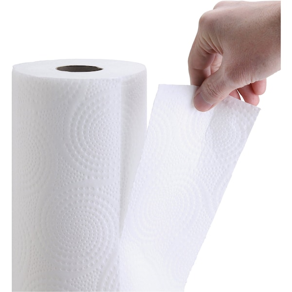 Genuine Joe Genuine Joe Perforated Roll Paper Towels, 2 Ply, 200 Sheets, White, 24 PK - GJO24081