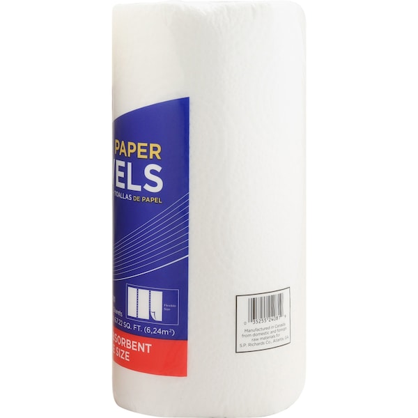 Genuine Joe Genuine Joe Perforated Roll Paper Towels, 2 Ply, 200 Sheets, White, 24 PK - GJO24081