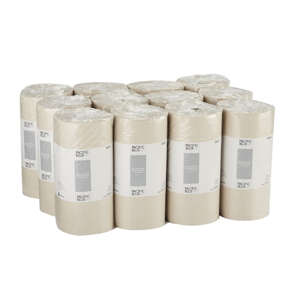 Georgia-Pacific Pacific Blue Select Perforated Roll Paper Towels, 2 Ply, 250 Sheets, 230 ft, Brown, 12 PK - 28290