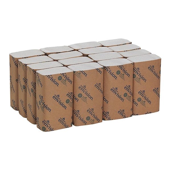Georgia-Pacific Pacific Blue Basic Single Fold Paper Towels, 1 Ply, 250 Sheets, White, 16 PK - 20904