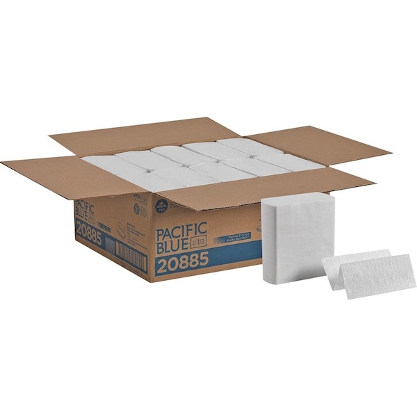 Pacific Blue Ultra Z-Fold Paper Towels, White, 10 PK - GPC20885