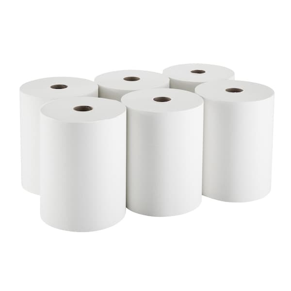 Georgia-Pacific enMotion Hardwound Paper Towels, 1 Ply, Continuous Roll Sheets, 800 ft, White, 6 PK - 89470