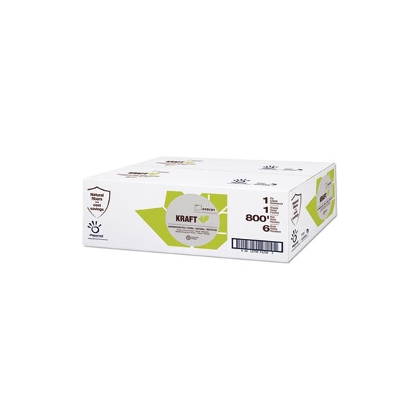 Sofidel Am Papernet, HEAVENLY SOFT PAPER TOWEL, 7.8in X 800 FT, BROWN, 6PK - 410101