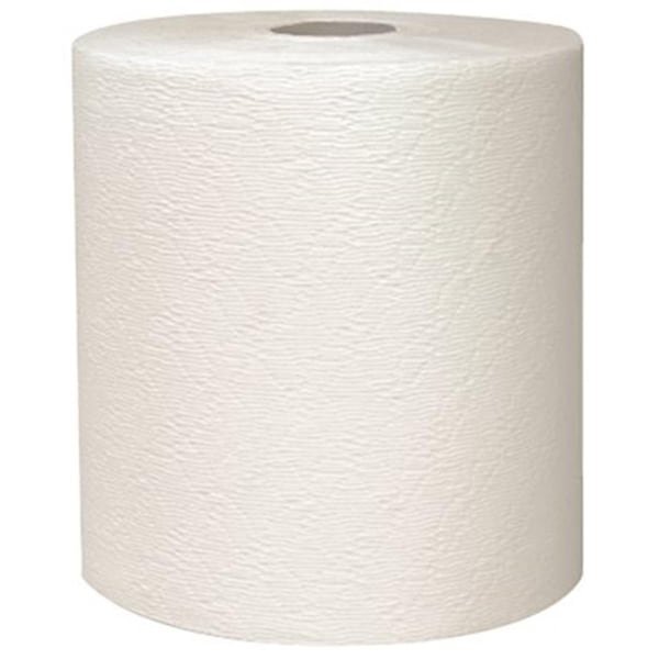 Deluxdesigns Kleenex Hard Roll Towels  White  1-Ply  8 In. X 600 Ft.  6 Rolls Per Case - DE1793967