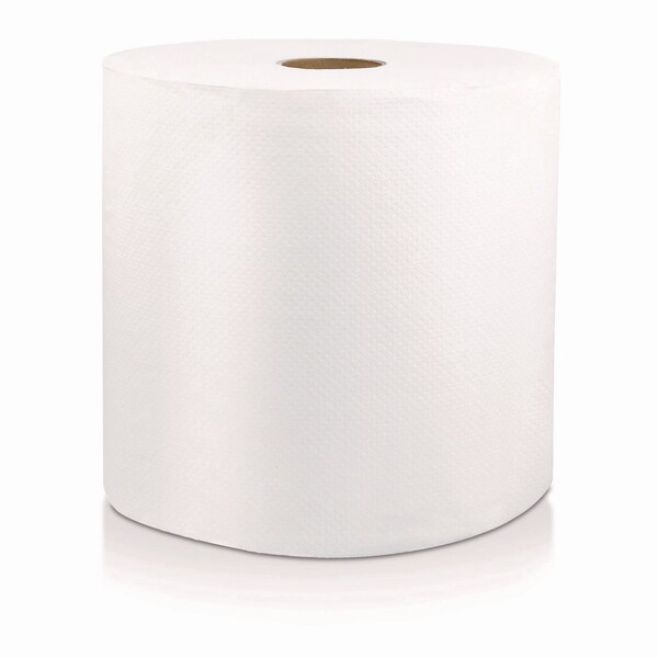 Livi Vpg Select Hard Wound Roll Towel, 1-Ply, 8 in. x 800 ft, White, 6PK - 46529