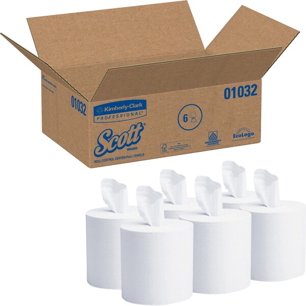 Kimberly-Clark Professional SKILCRAFT Center Pull Paper Towels, 700 Sheets, White, 6 PK - 01032