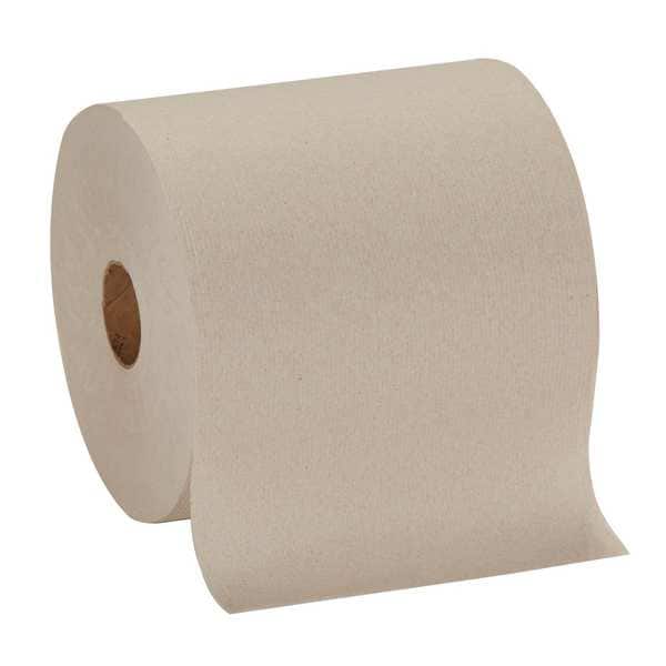 Georgia-Pacific Pacific Blue Basic Hardwound Paper Towels, 1 Ply, Continuous Roll Sheets, 1,000 ft, Brown, 6 PK - 26313