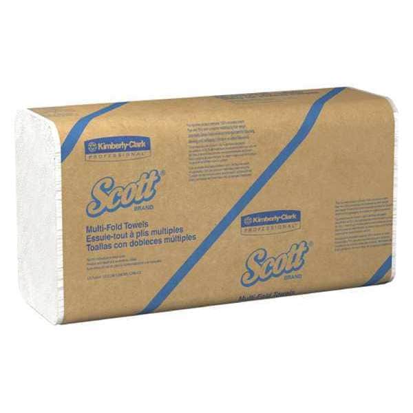 Kimberly-Clark Professional 100% Recycled Fiber Multifold Paper Towels, 9.2" x 9.4", Compact Case, (250 Sheets/Pack, 16 Packs) - 01807